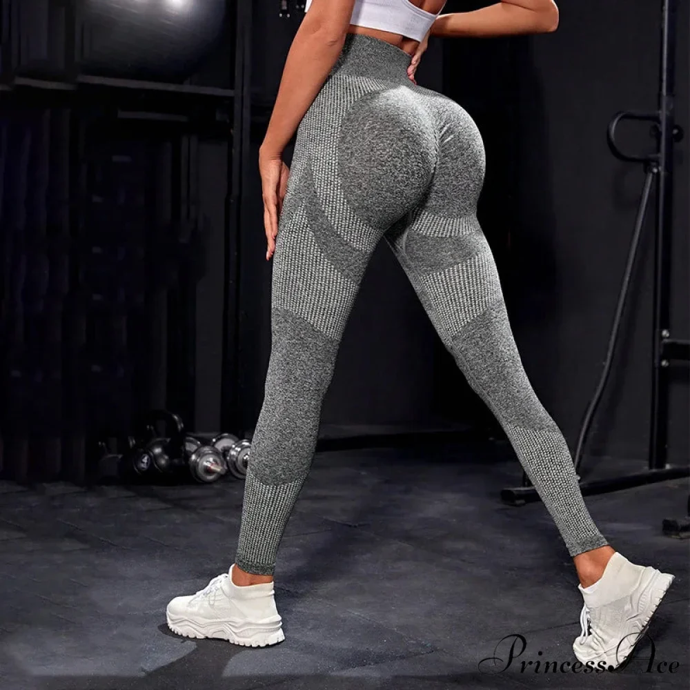 Elastic Seamless Fitness High Waist Sports Running Legging