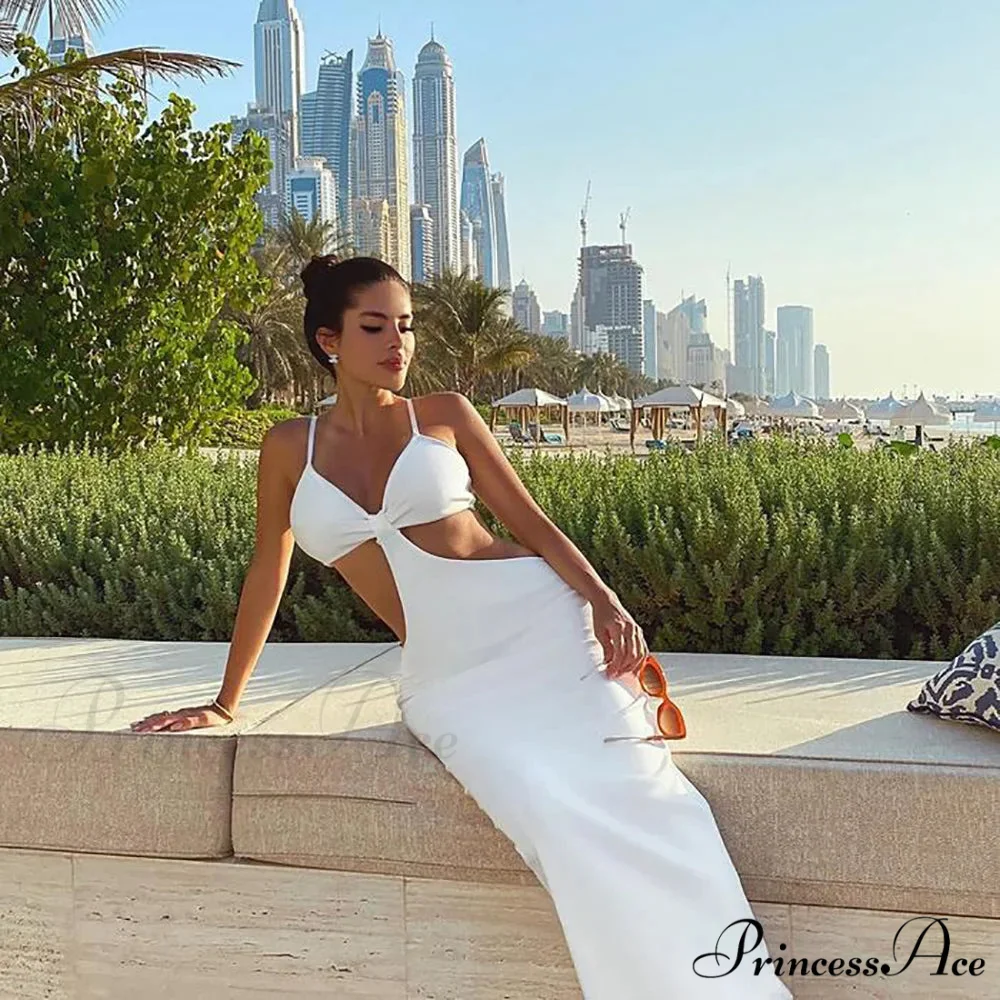 Club Bodycon Clothes Hollow Out Corset Mini Long Y2K Elegant Beach Top Cut Out Dress