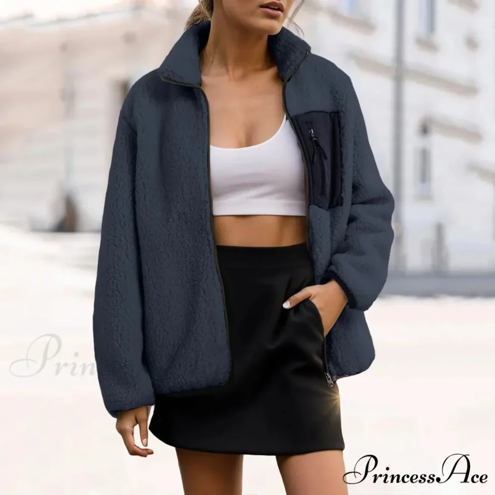 Warm Cozy Stylish Trendy Elegant Fashionable Versatile Classic Comfortable Jacket - Image 4