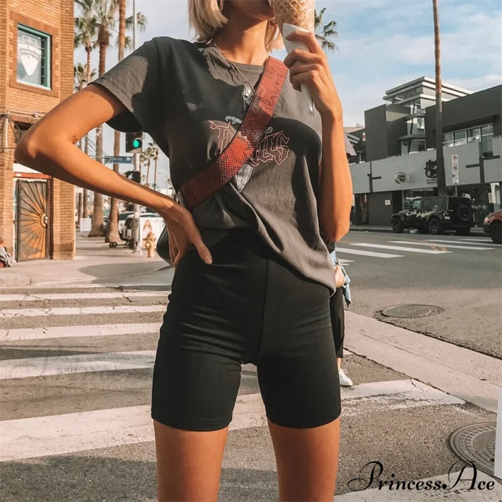 Fitness Casual High Waist Fashion Biker Shorts