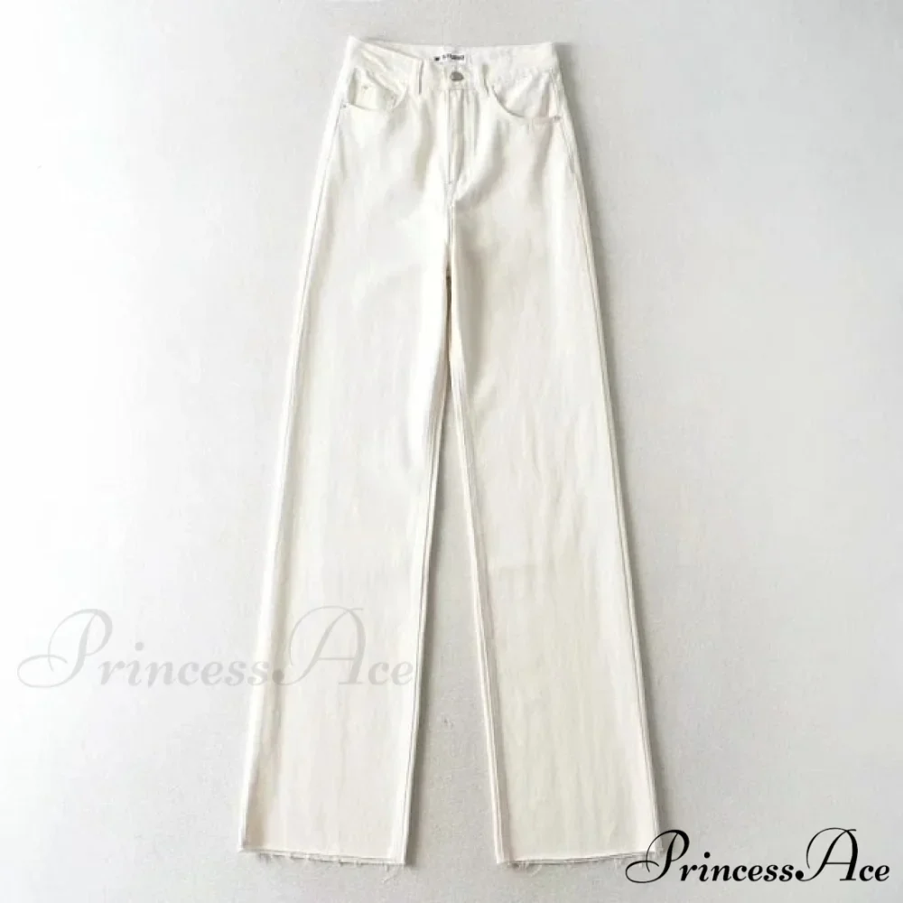 High Waist Slouchy Black Straight Leg Denim Trouser - Image 5