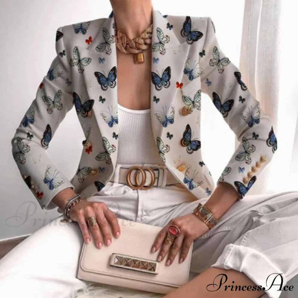 Elegant Office Lady Double Breasted Blazers - Image 3
