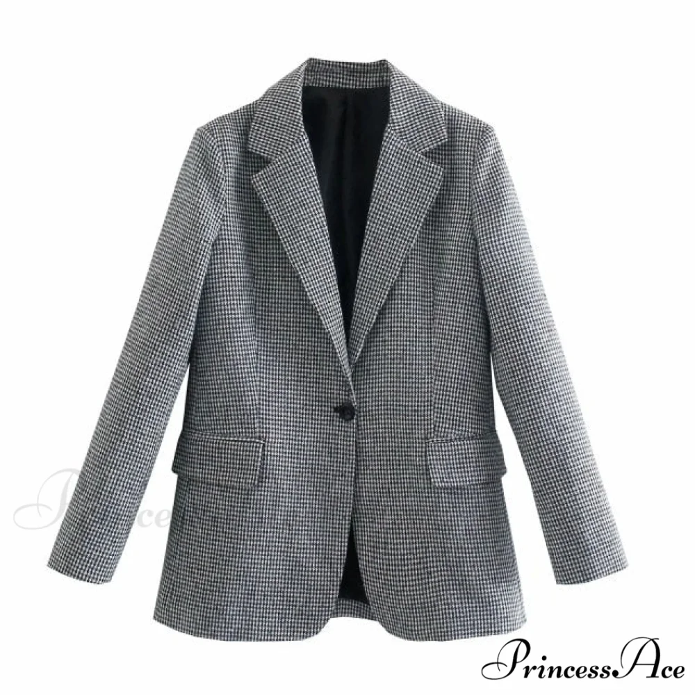 England Style Office Lady Vintage Blazer