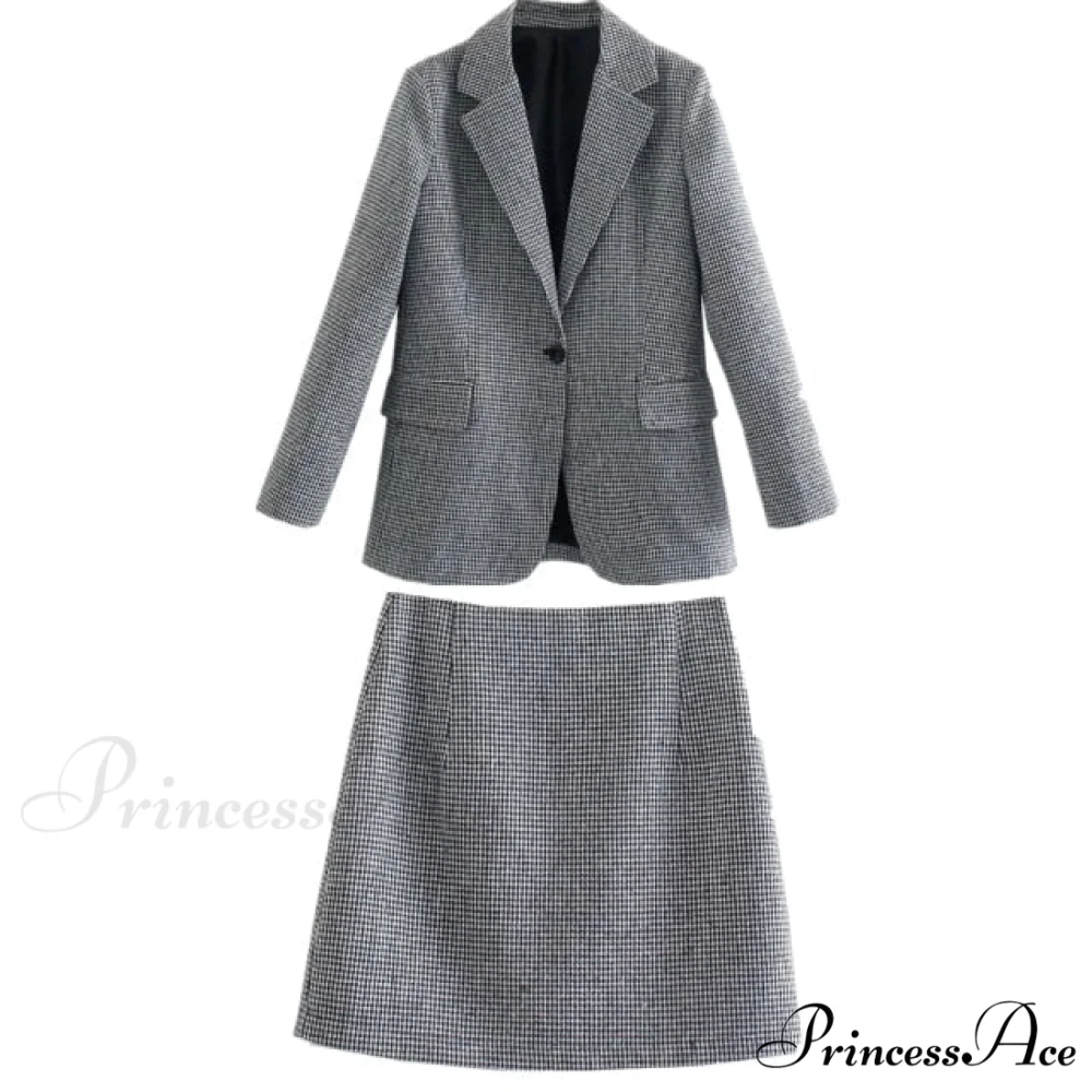 England Style Office Lady Vintage Blazer - Image 2