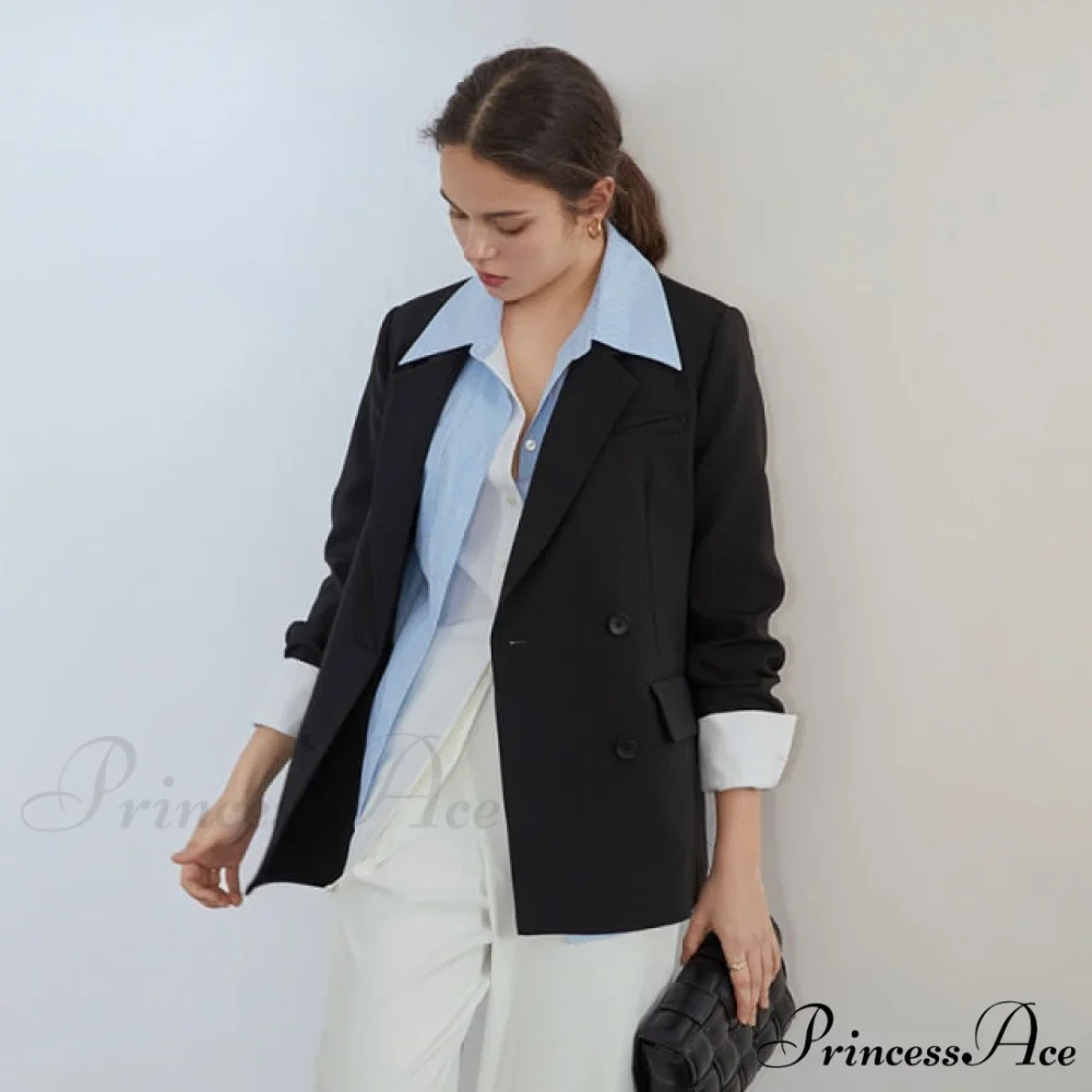 Office Ladies Casual White Blazer - Image 2
