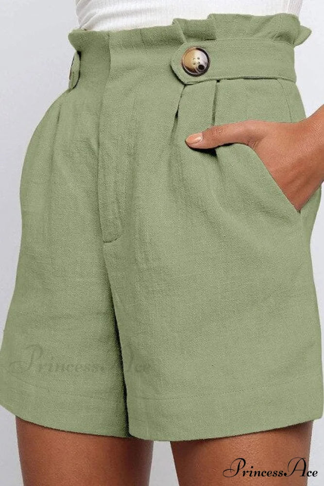 Fashion Loose Cotton Linen Shorts - Image 4