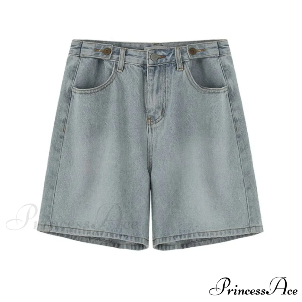 High Waist Denim Shorts - Image 2