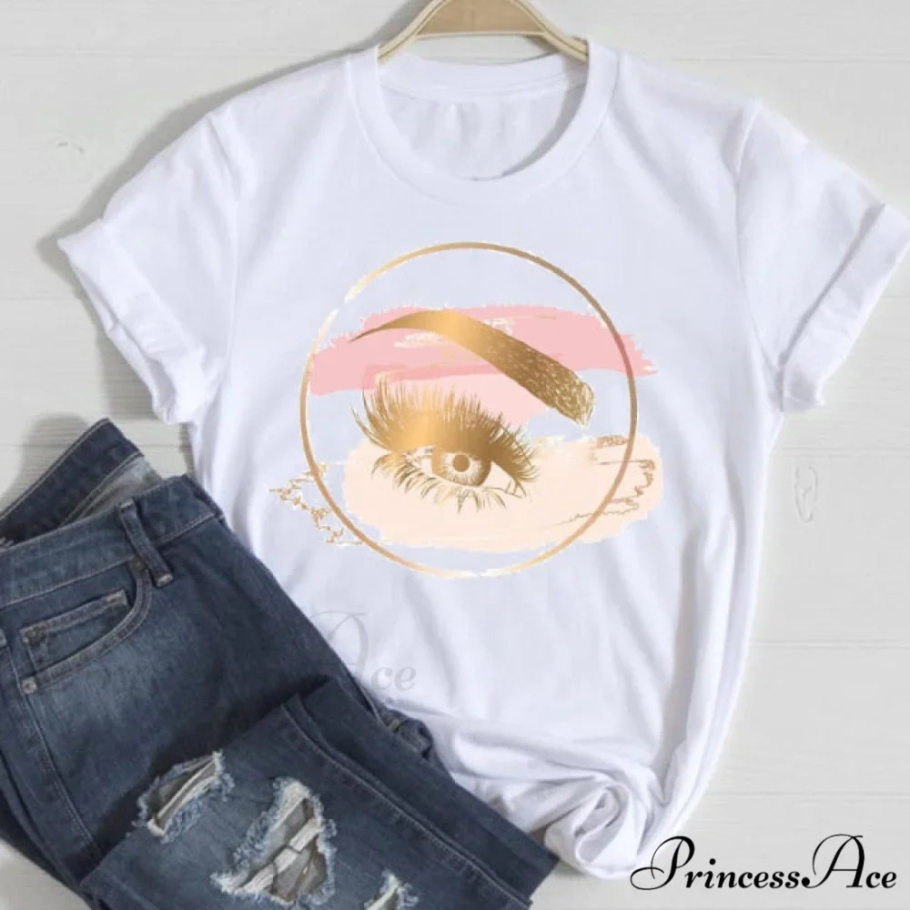 Graphic Lady Print Female T-Shirt - Image 10