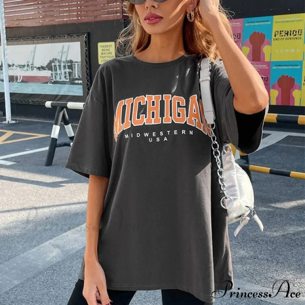 Cotton Material Retro Apricot Mushroom Cute T Shirts