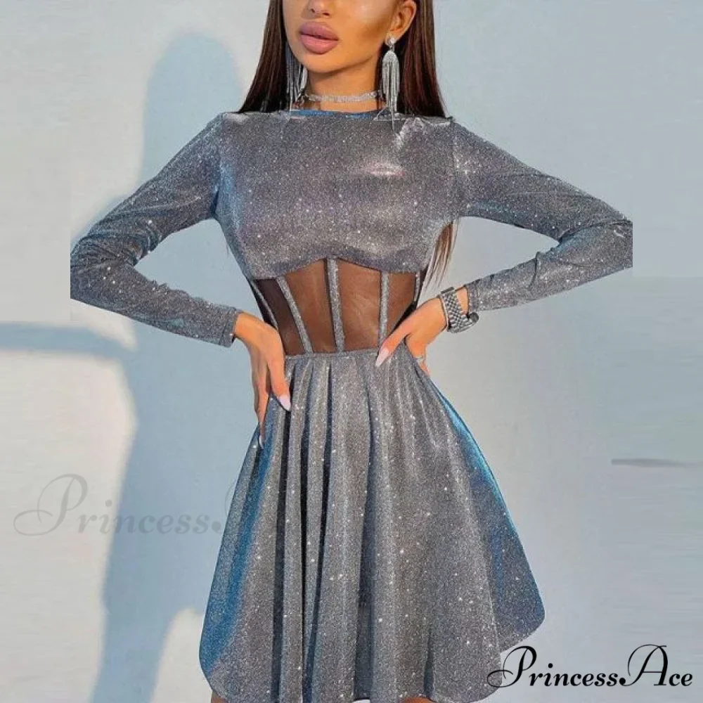New Femme Sexy hiny Bright Fluffy Dress - Image 3