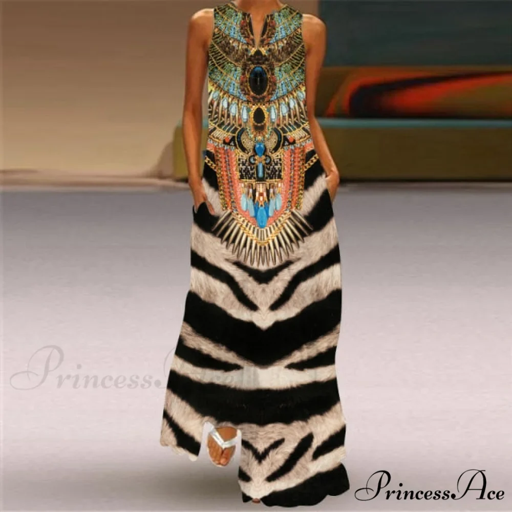 V-Neck Printed Emerald Flower Dress - Image 18