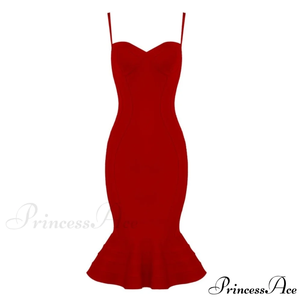 Pink Yellow Knee Length Rayon Bandage Dress - Image 8