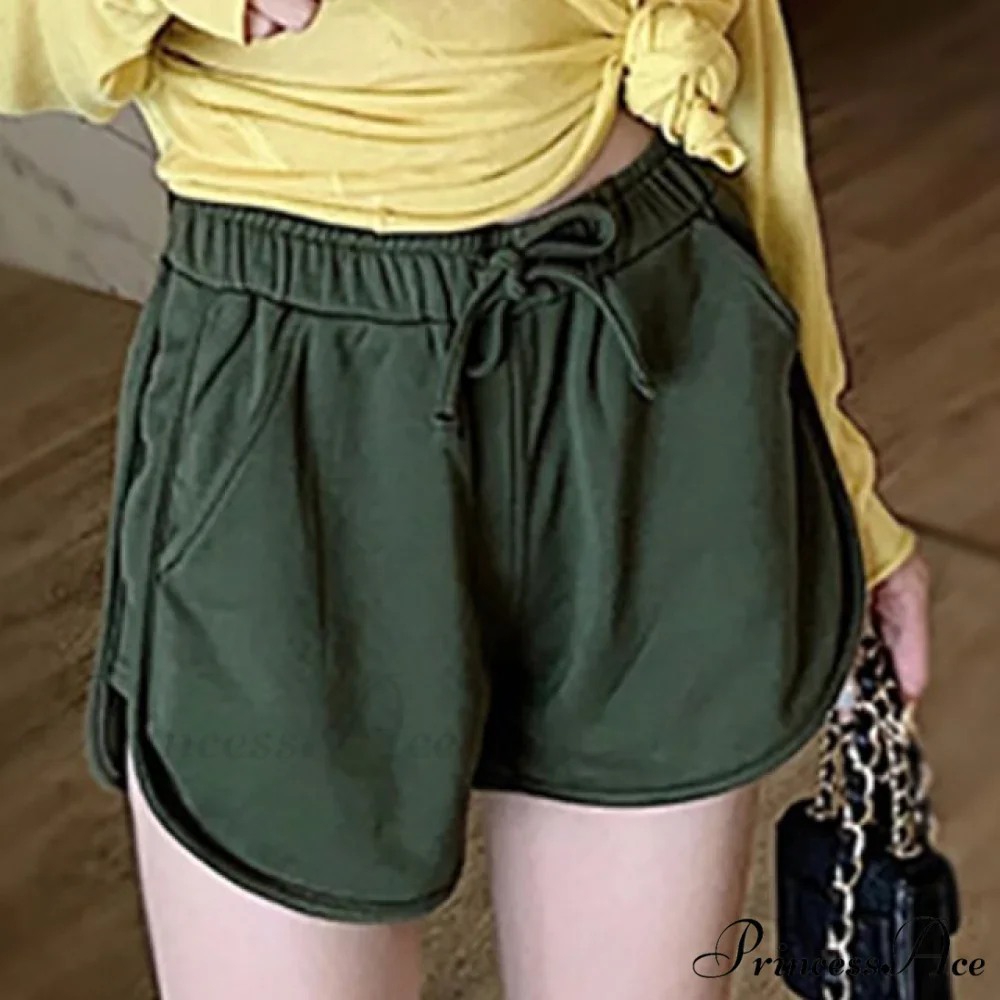 Women Elastic Pocket Shorts - Image 6