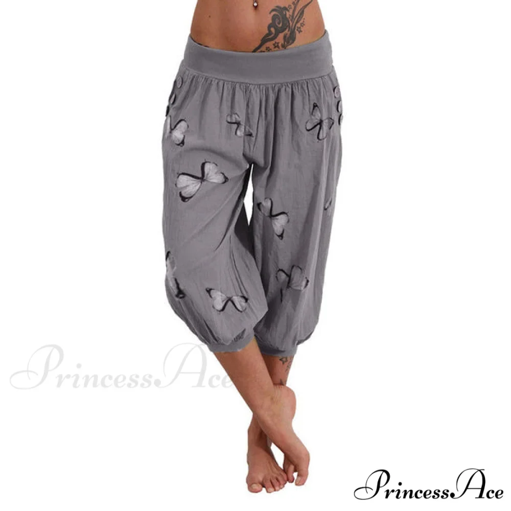 High Waist Harem Capris Pants - Image 10