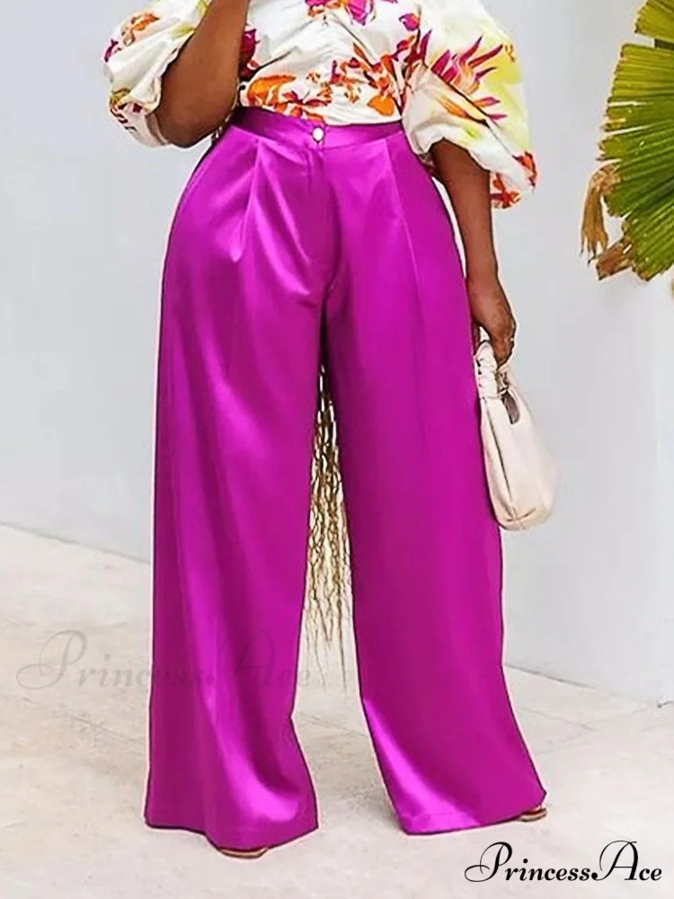 High Waist Wide Leg Pants