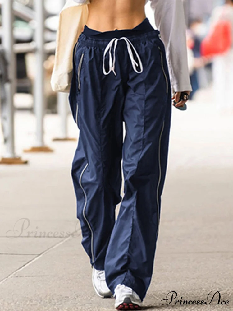 Drawstring Baggy Y2K Cargo Pants - Image 21