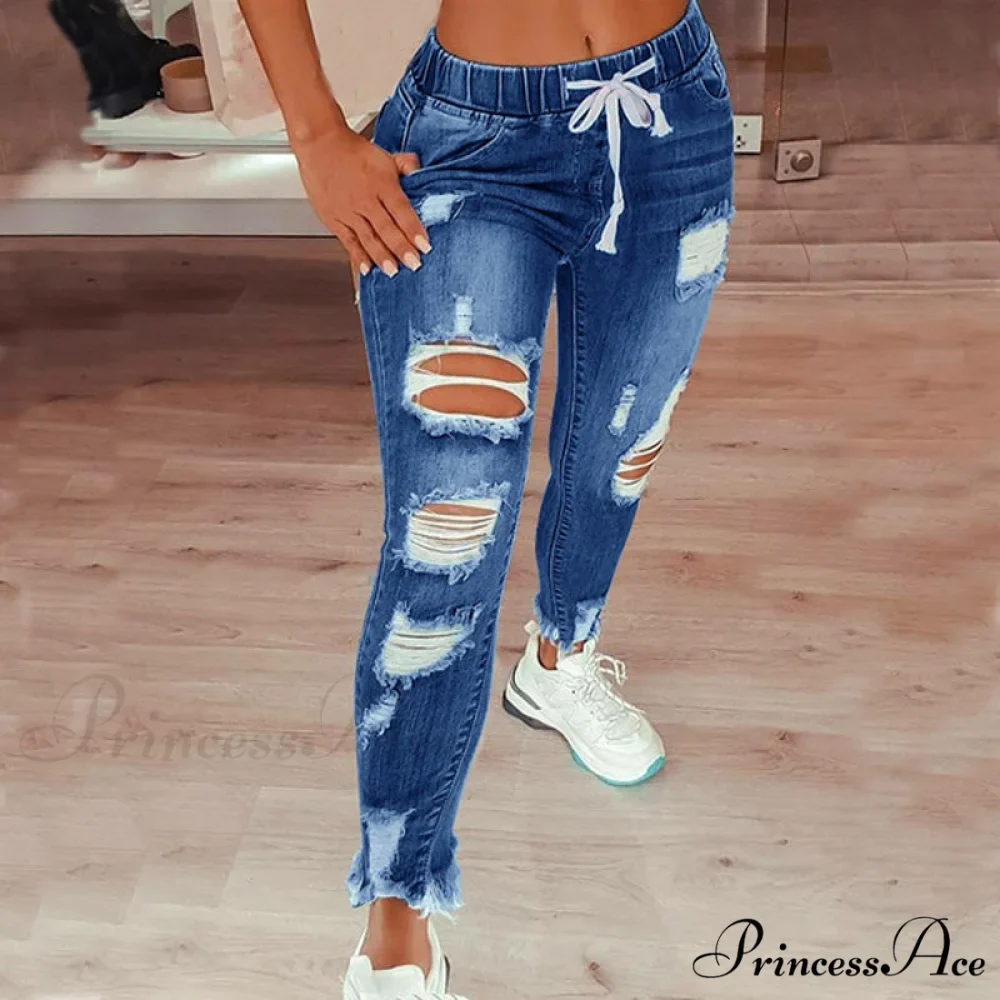 Light Color Fashion Jeans - Image 4