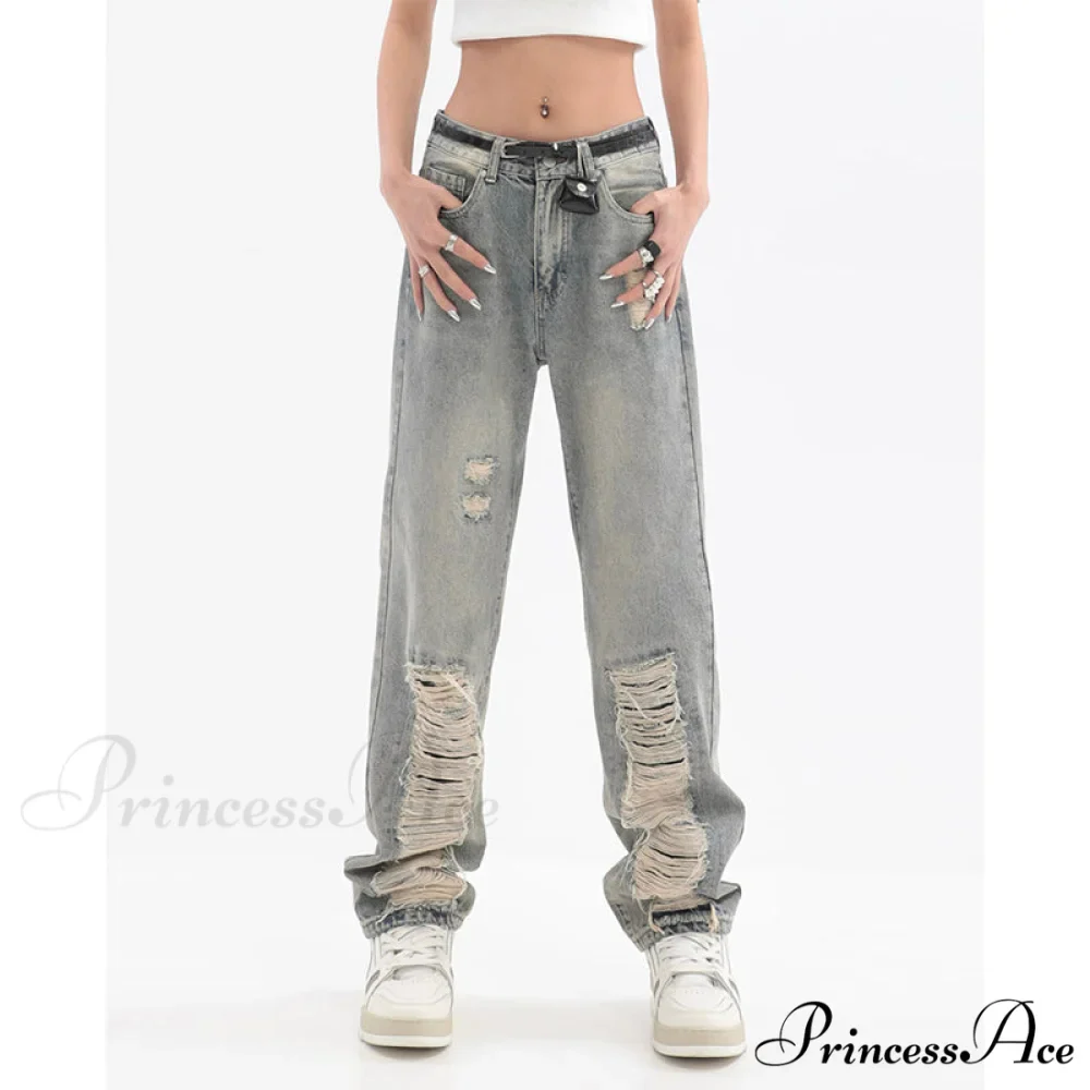 Hip Hop Ripped Baggy Jeans