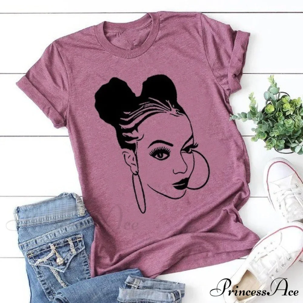 Girl Face Print T Shirt - Image 3
