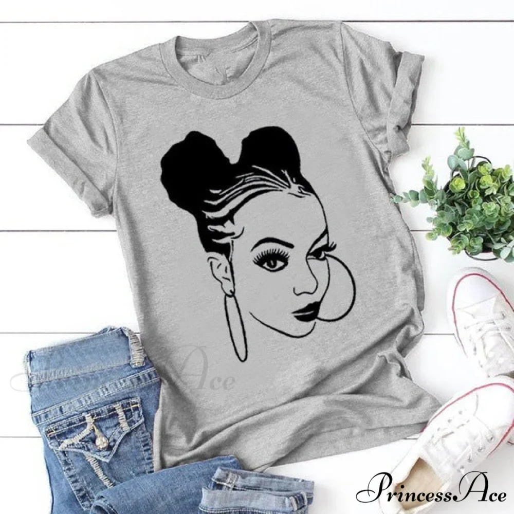 Girl Face Print T Shirt - Image 8