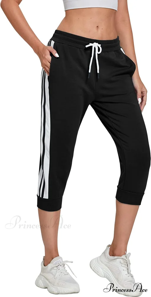 Women锟斤拷锟斤拷锟斤拷s Capri Workout Pants Loose Drawstring Athletic Pants