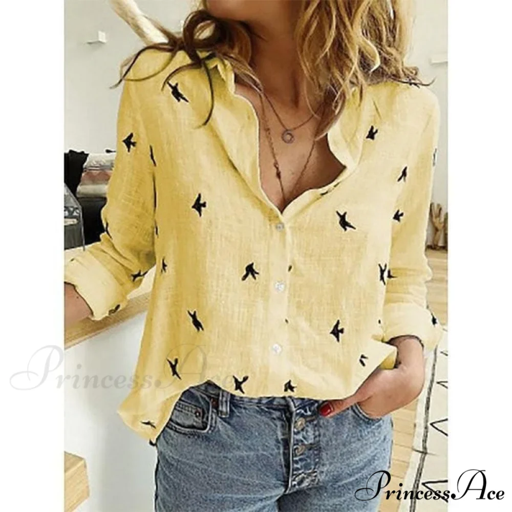 Leisure White Yellow Shirts - Image 15