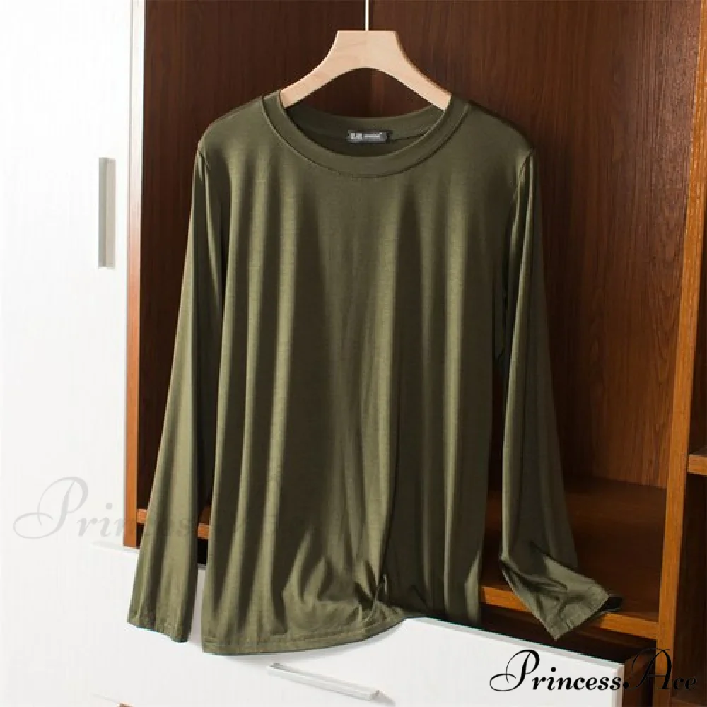 Elastic Long Sleeve Bottomed T-shirt - Image 12