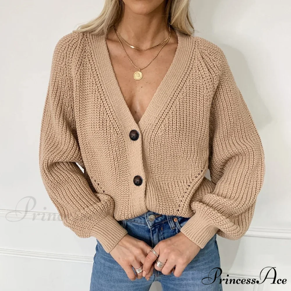 Casual Knitted Cardigans Sweater Fashion Loose Coat