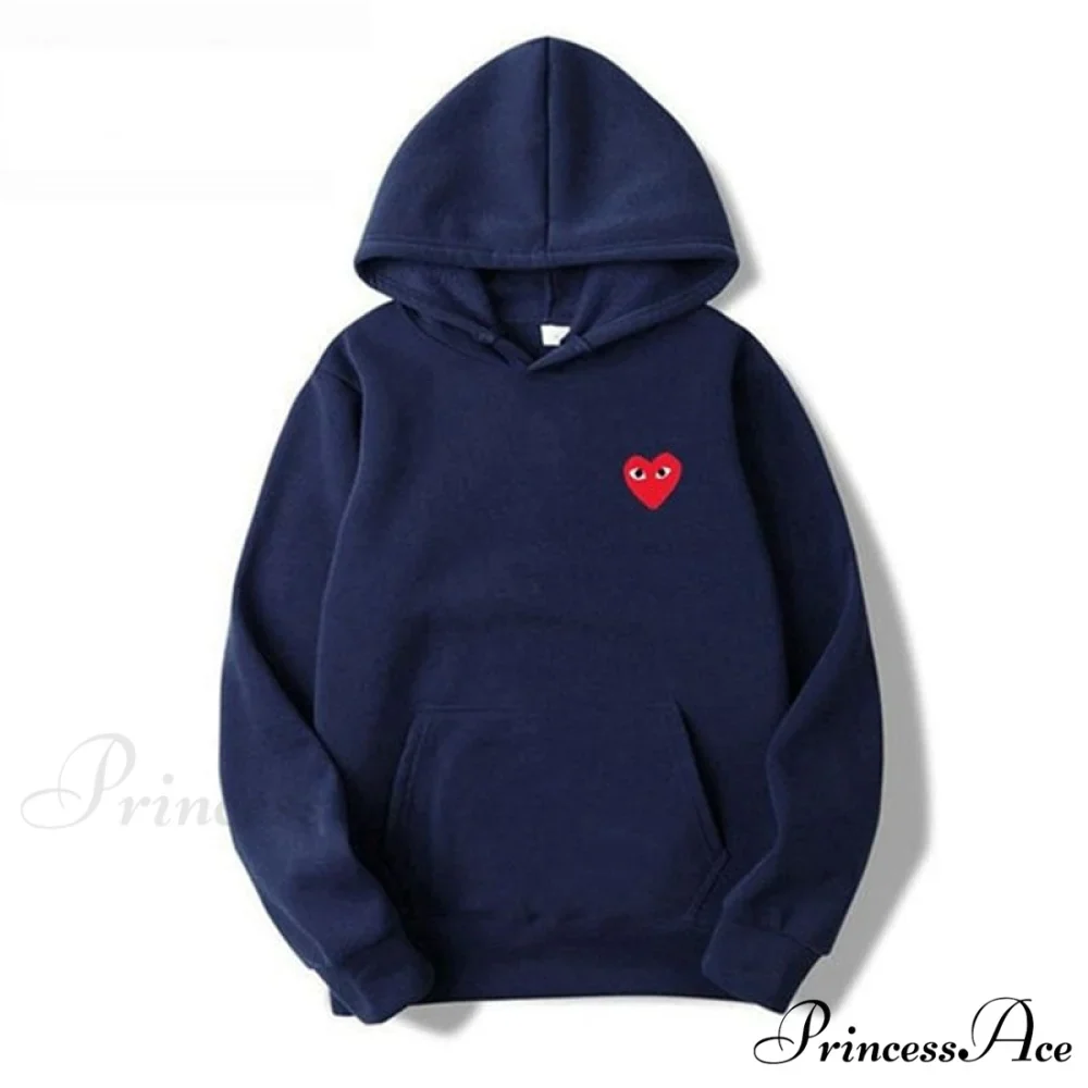 Cotton Heart-Eye Printed Fall/Winter Casual Hoodies - Image 15