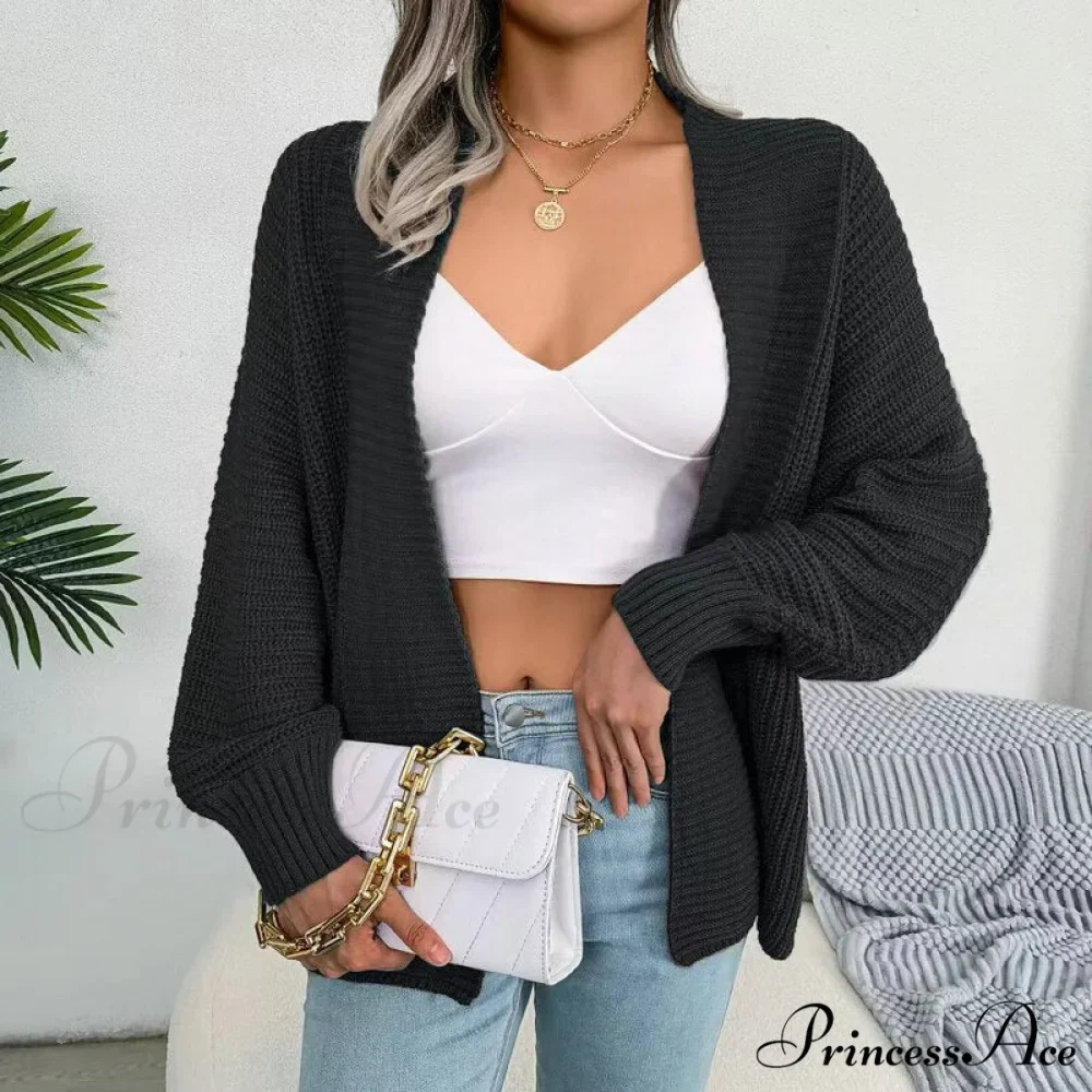 Women Autumn Knit Loose Cardigan - Image 9