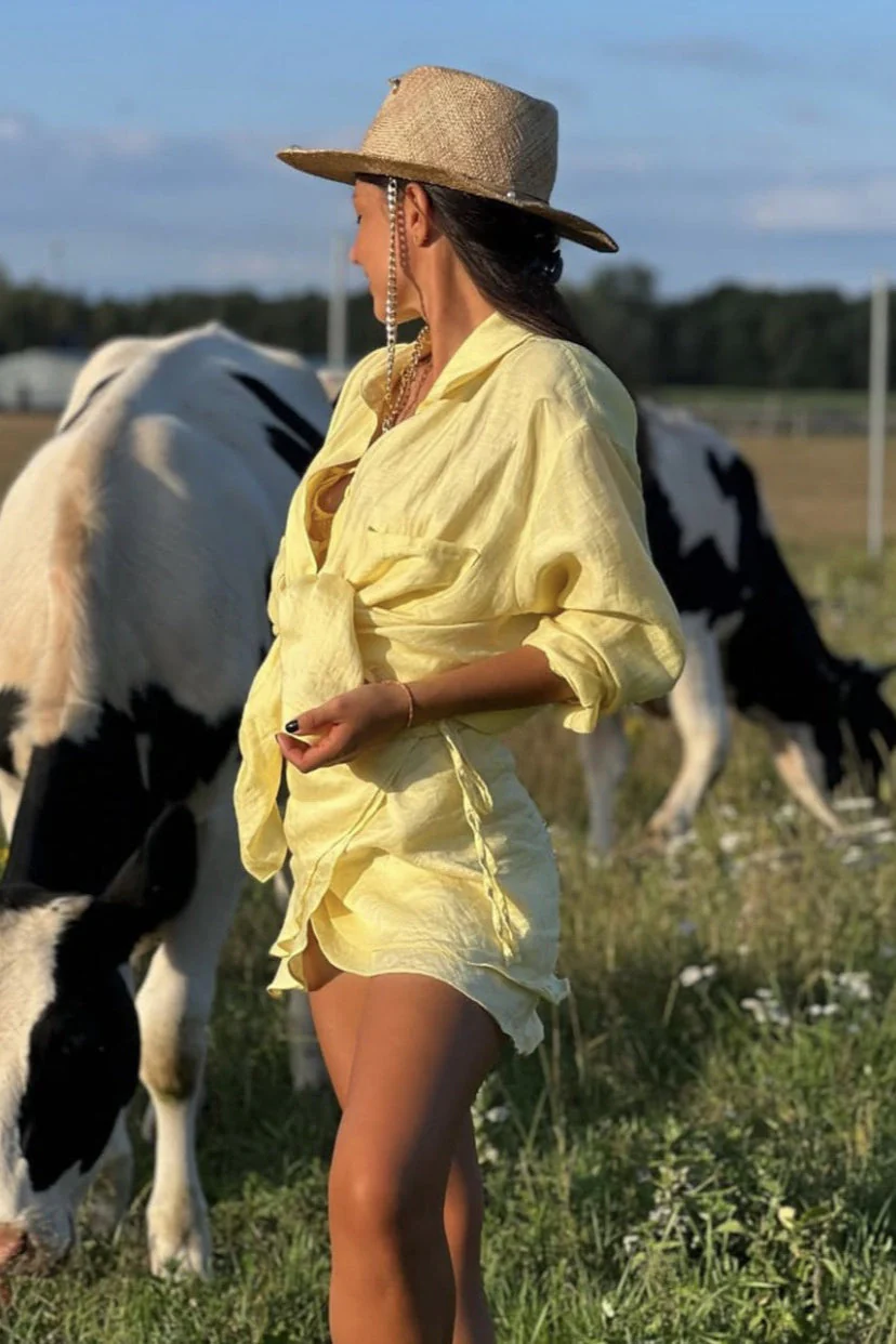 Casual Beach Shirt Cover Skirt Set - Image 6