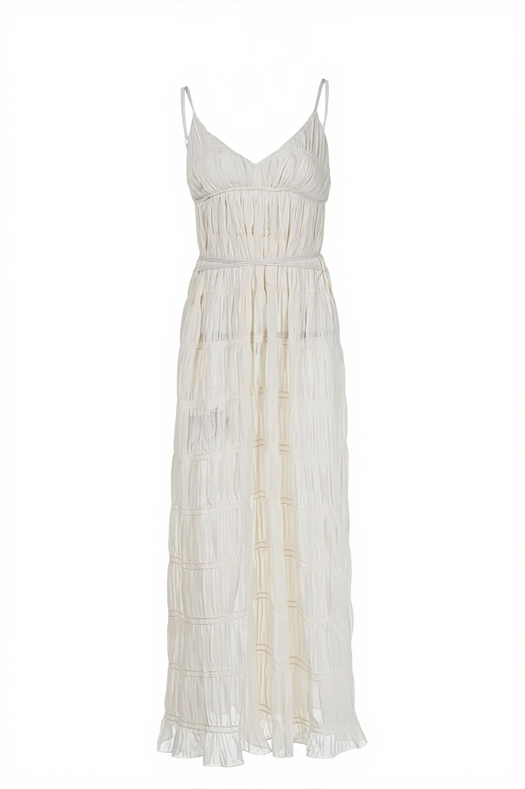Chic Deep V Ribbed Knit Cami Elegant Maxi Dress - Image 6
