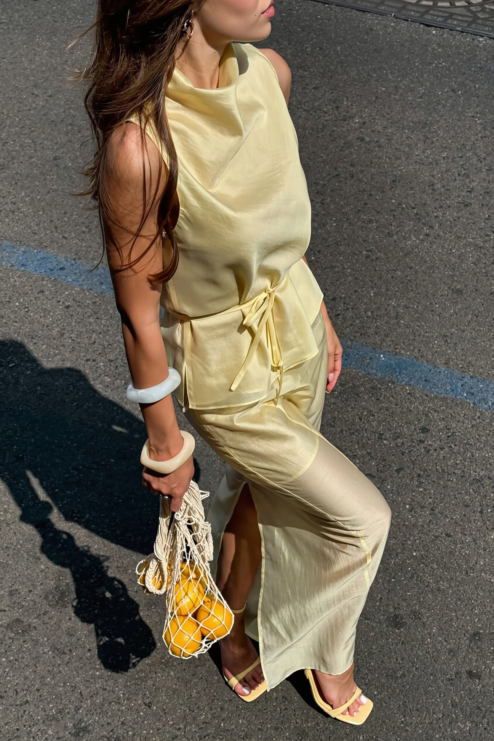 Chic Sleeveless Cami And Long Skirt Set Two Piece Set - Image 5