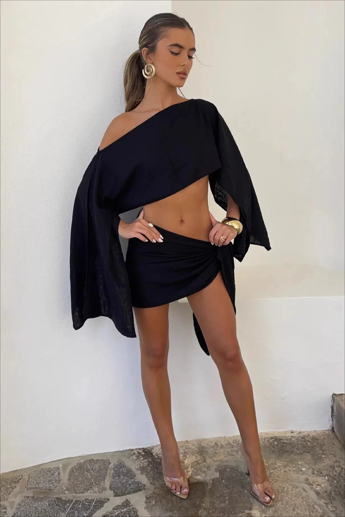 Chic Solid Lightweight Vacation Skirt Sets - Image 5