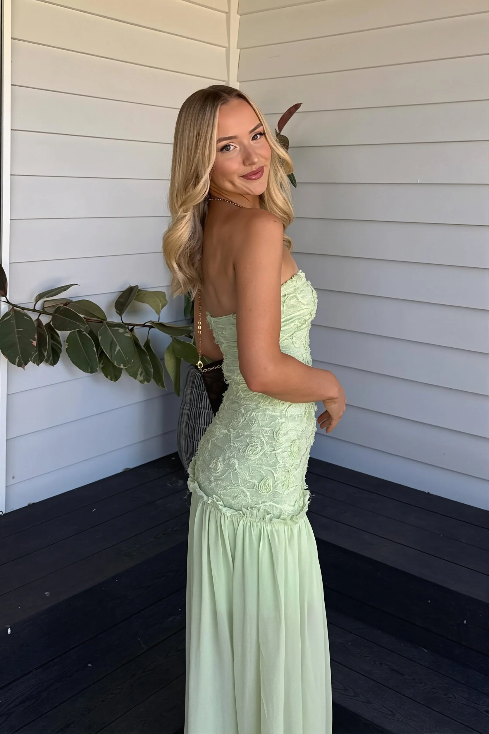 Chiffon Floral Bandeau Cami Maxi Dress - Image 3