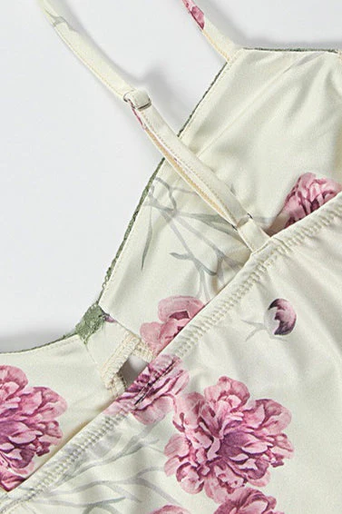 Contrast Lace Floral Cami Maxi Dress - Image 7