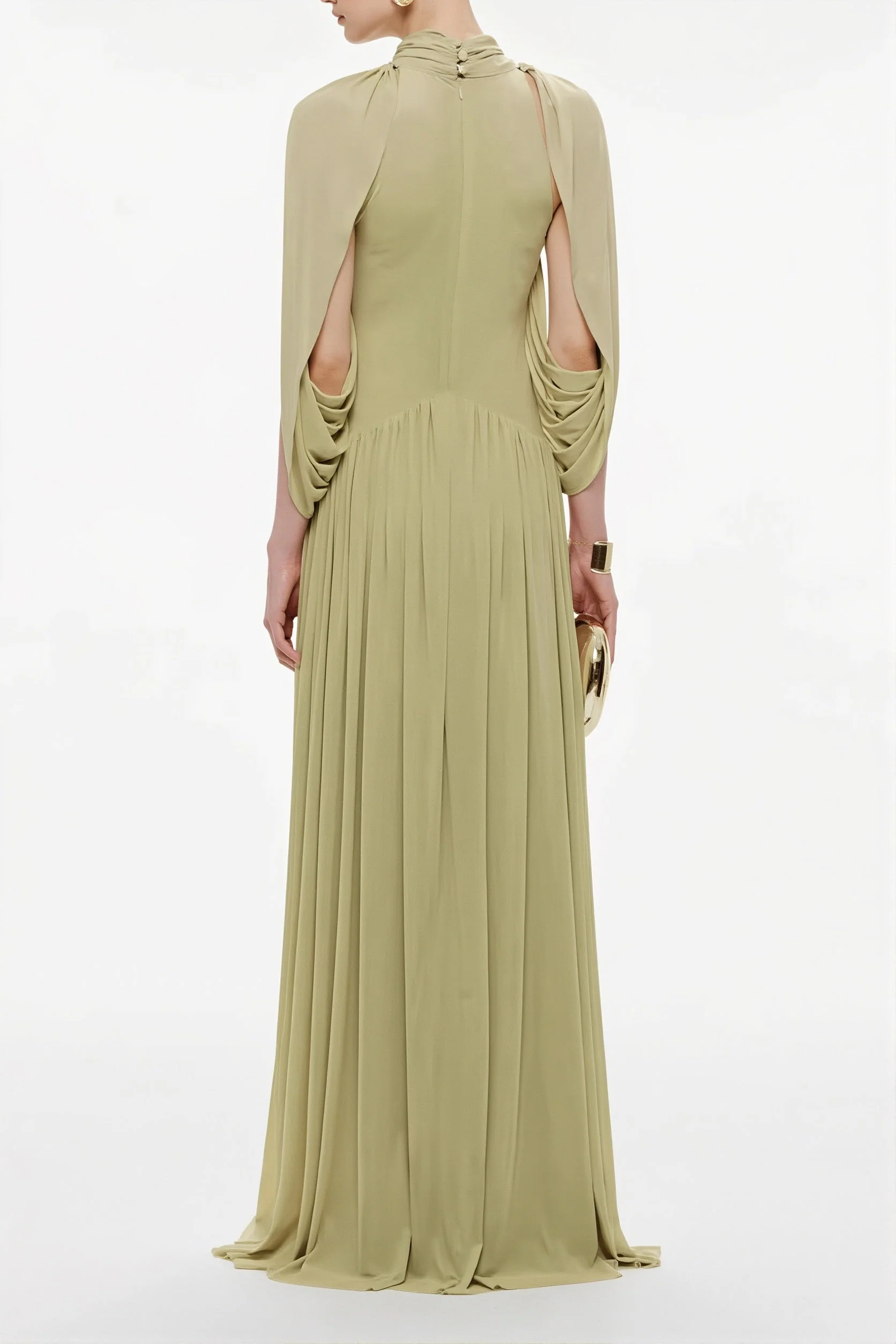 Elegant Cross Ruffle Maxi Dress - Image 4