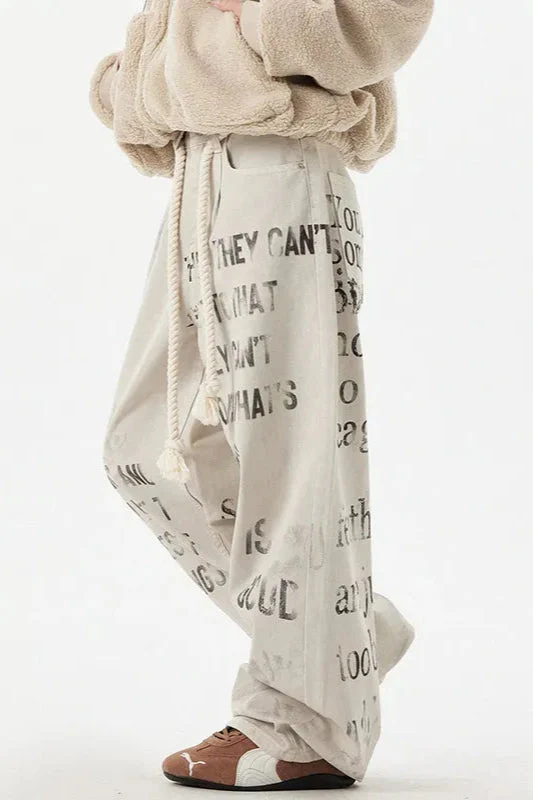 Apricot Graffiti Straight Denim Jeans - Image 4
