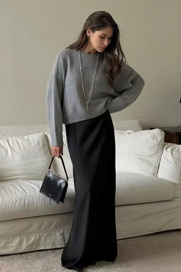 Loose Basic Knit Pullover Sweater - Image 16