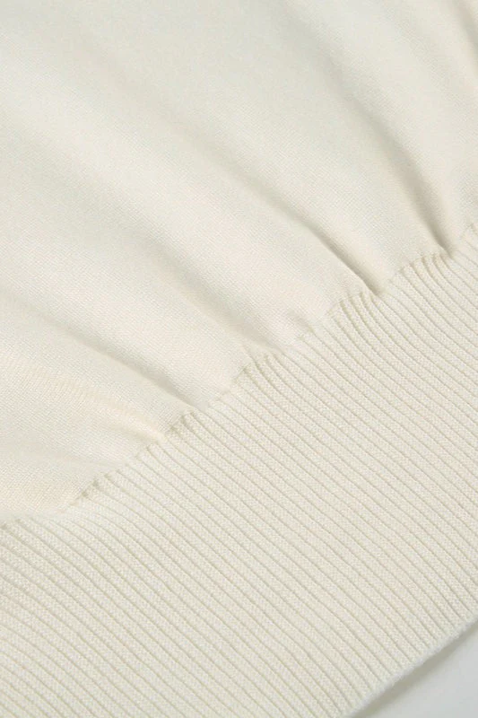 Off Shoulder Fitted Knit Sweater - Image 10