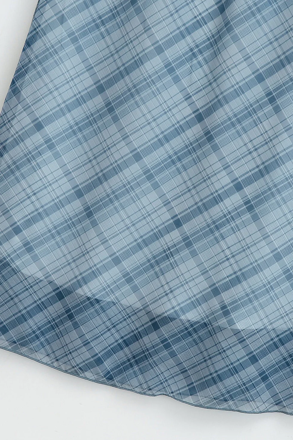 High Waist Contrast Plaid Bodycon Skirt - Image 4