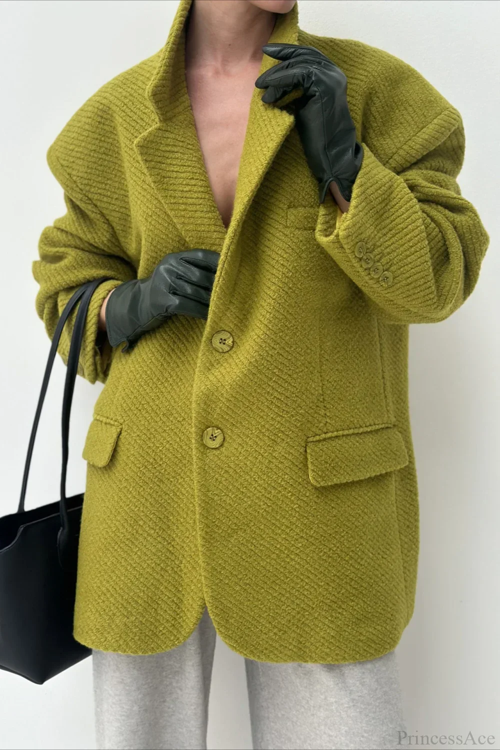 Loose Wool Blazer Warm Versatile Coat