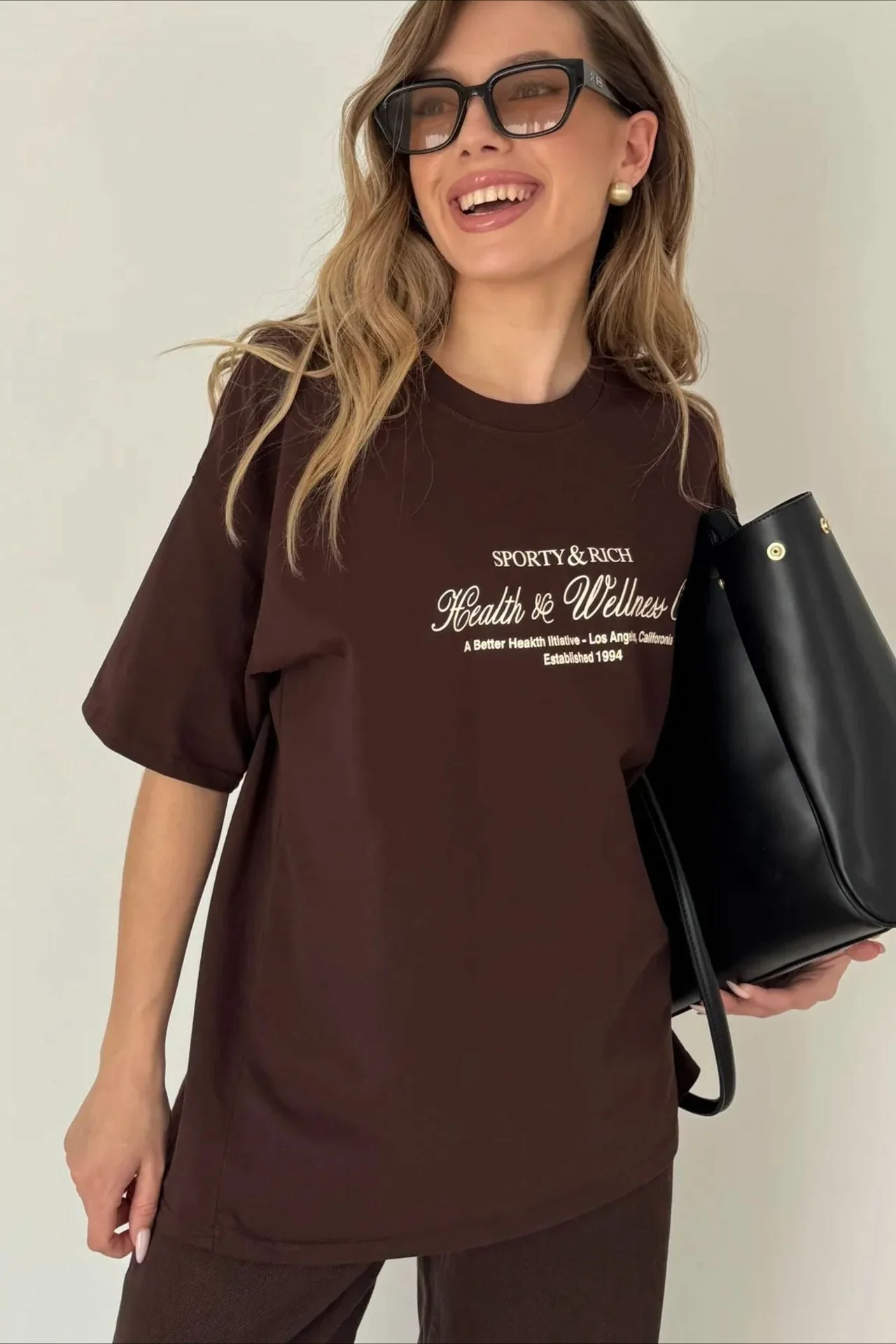 Minimalist Casual Cotton Letter Print Short Sleeve T-shirt - Image 2