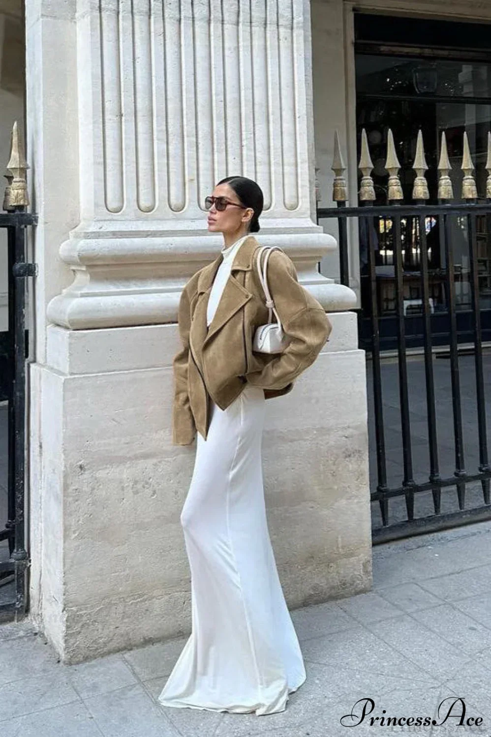Retro Suede Blazer collar Loose Work Coat - Image 4