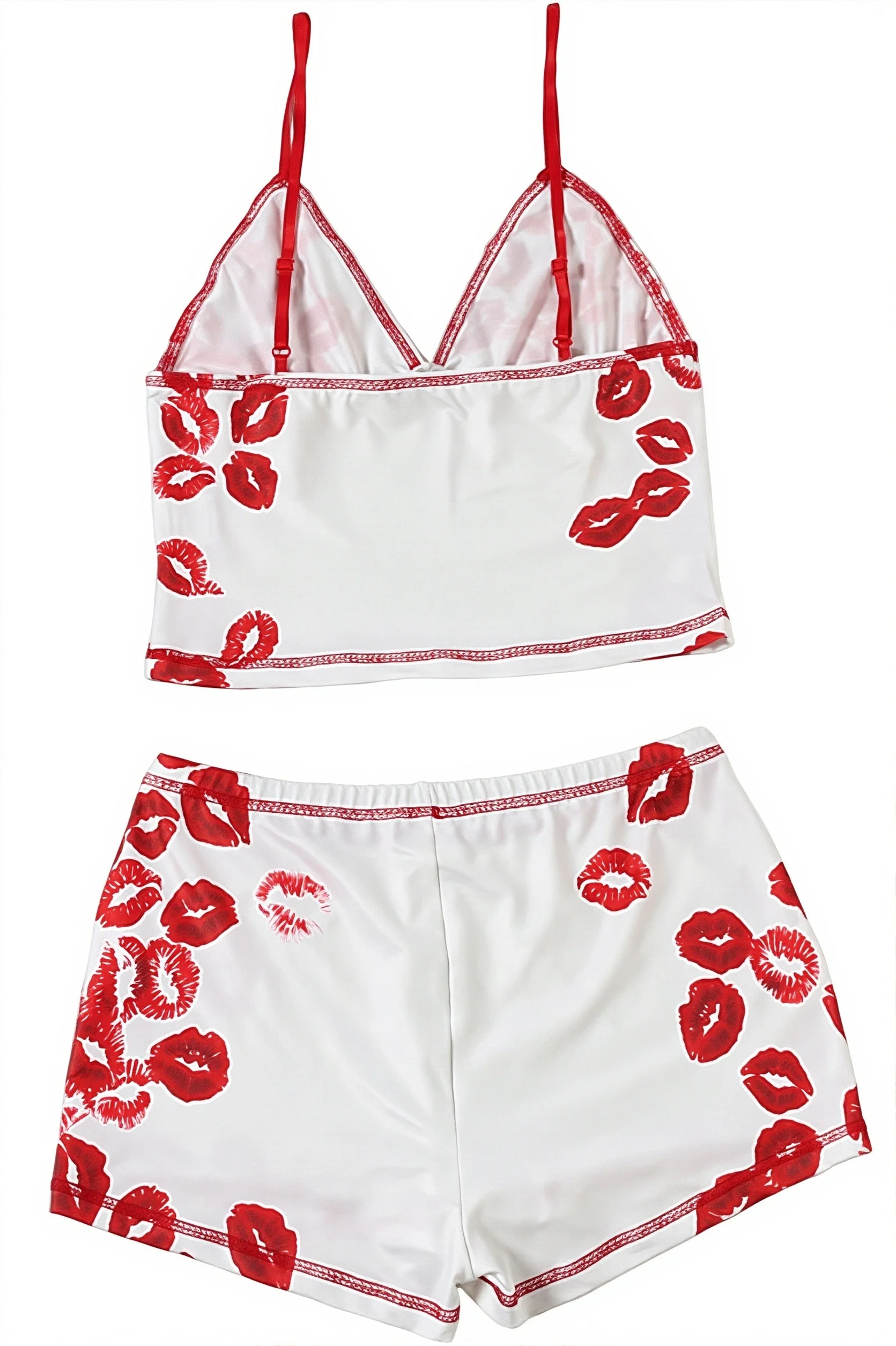 Sexy Lip Print Cami Two Piece Set - Image 6