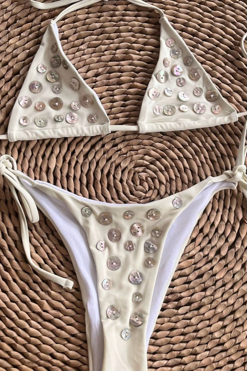 Sexy Shell Button Bikini Set - Image 4