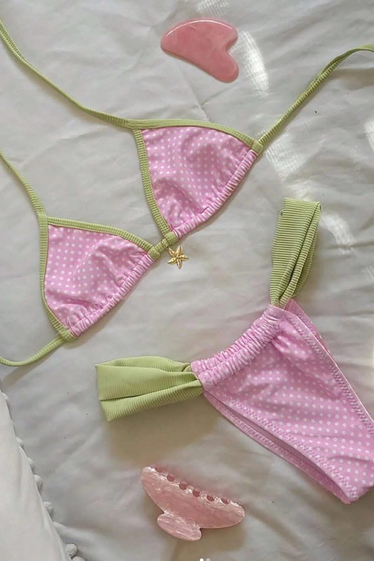 Sexy Triangle Cup Two Piece Swim Set - Image 2
