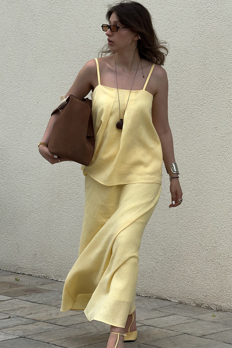 Sleeveless Casual Cami Mermaid Skirt Set - Image 2