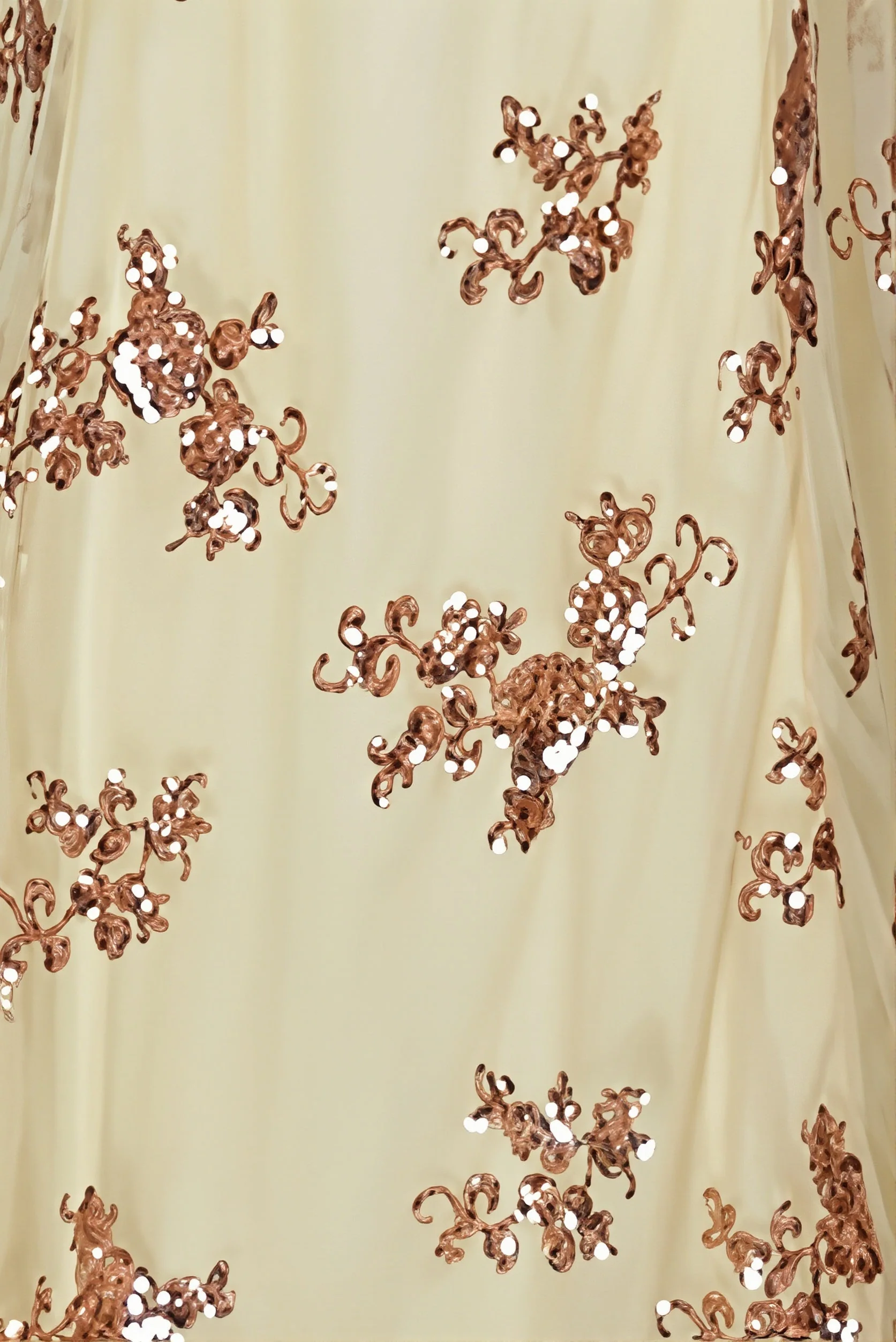 Slim Backless Floral Sequin Maxi Dress - Image 8