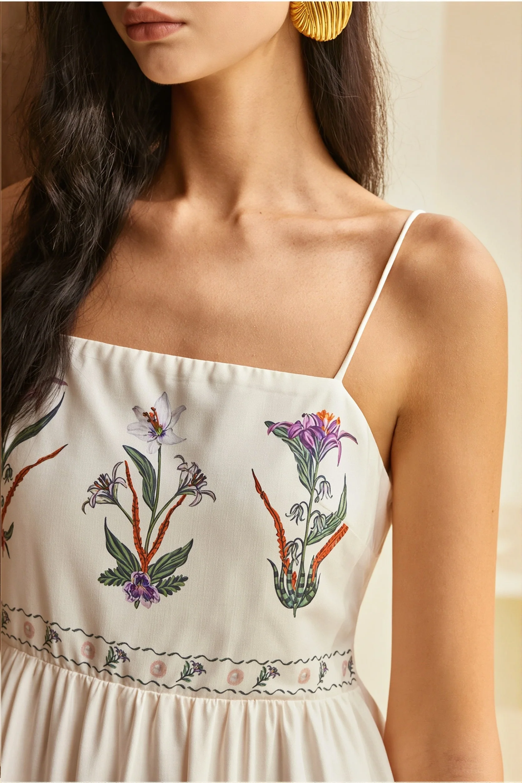 Swing Print Bandeau Cami Boho Dress - Image 4